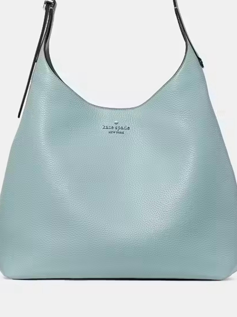 kate spade Pebbled Leather Hobo Shoulder Bag in Pale Blue - Picture 3 of 3